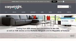 Desktop Screenshot of carpetright.plc.uk