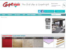 Tablet Screenshot of carpetright.ie