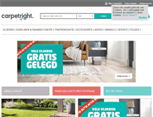 Tablet Screenshot of carpetright.nl